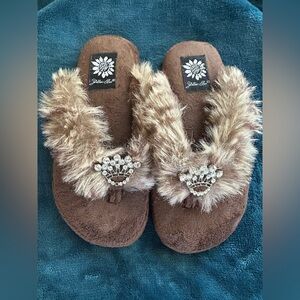 Yellow box princess slippers